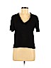 St. John Black Short Sleeve Top Size L - photo 1