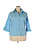 Como Blue Long Sleeve Button-Down Shirt Size 2X - photo 1