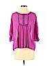Patterson J. Kincaid 100% Polyester Purple Short Sleeve Blouse Size S - photo 1