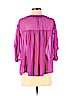 Patterson J. Kincaid 100% Polyester Purple Short Sleeve Blouse Size S - photo 2