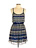 Lush 100% Polyester Blue Casual Dress Size L - photo 1