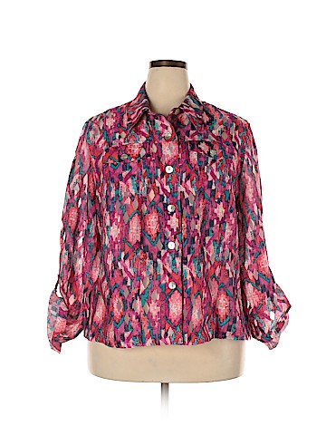 Ruby Rd. Long Sleeve Button-Down Shirt (view 1)