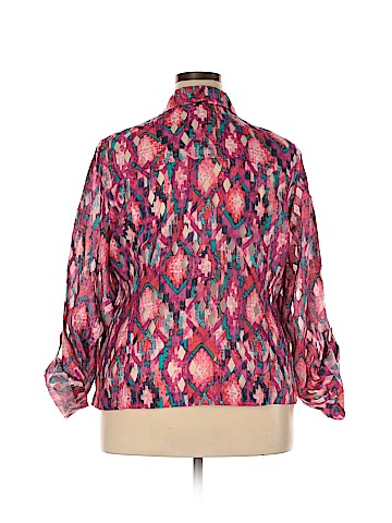 Ruby Rd. Long Sleeve Button-Down Shirt (view 2)