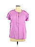 Old Navy Purple Short Sleeve Blouse Size XL - photo 1