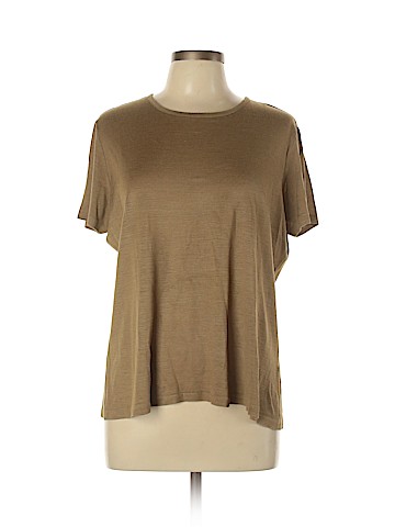 Lauren by Ralph Lauren Short Sleeve Silk Top (view 1)