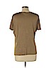 Lauren by Ralph Lauren 100% Silk Tan Short Sleeve Silk Top Size L - photo 2