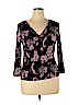Apostrophe Black 3/4 Sleeve Top Size XL - photo 1