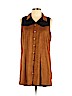 Tasha Polizzi Collection Tan Casual Dress Size L - photo 1