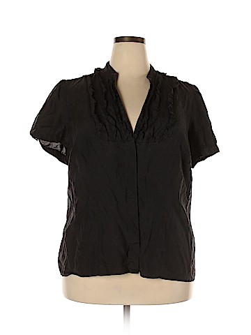 Nygard Collection Short Sleeve Silk Top (view 1)