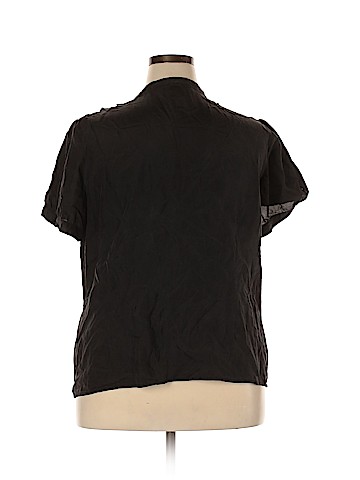 Nygard Collection Short Sleeve Silk Top (view 2)