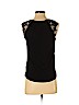 H&M 100% Polyester Black Short Sleeve Top Size XS - photo 2