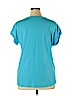 Chaus Sport Blue Short Sleeve Top Size XL - photo 2