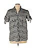 East 5th Black Short Sleeve Button-Down Shirt Size 1X - photo 1