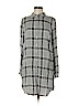 H&M 100% Viscose Gray Casual Dress Size 6 - photo 1