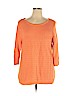 Cj Banks Orange Pullover Sweater Size 1X - photo 1