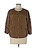 H&M 100% Polyester Brown Jacket Size 8 - photo 1