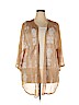 Forgotten Grace 100% Polyester Tan Kimono Size 2X - photo 1