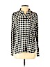 Lucky Brand 100% Modal Black Long Sleeve Button-Down Shirt Size M - photo 1
