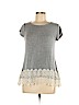 Rewind Gray Short Sleeve Top Size M - photo 1