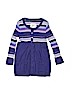 Justice Stripes Purple Cardigan Size 7 - photo 1