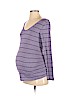 Isabel Maternity Purple Long Sleeve T-Shirt Size XS - photo 1