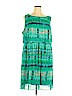 DressBarn 100% Polyester Green Casual Dress Size 24 - photo 1