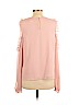 Eliza J 100% Polyester Pink Long Sleeve Blouse Size 14 - photo 2