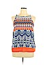 Renee C. 100% Rayon Blue Sleeveless Blouse Size XL - photo 1