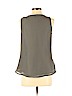 Ann Taylor LOFT 100% Polyester Gold Sleeveless Blouse Size P - Med - photo 2