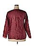 Assorted Brands Burgundy Long Sleeve Blouse Size 2X - photo 2
