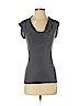 H&M 100% Viscose Gray Short Sleeve Top Size S - photo 1
