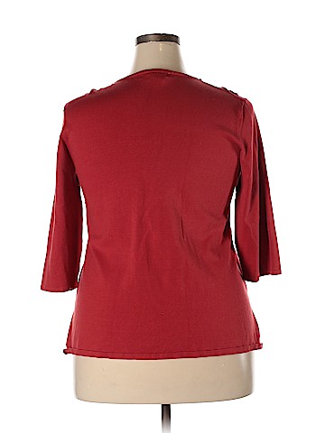 Coldwater Creek 3/4 Sleeve Silk Top (view 2)