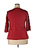 Coldwater Creek Red 3/4 Sleeve Silk Top Size 2X - photo 2
