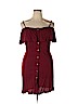 Mossimo Supply Co. 100% Rayon Burgundy Casual Dress Size XL - photo 1