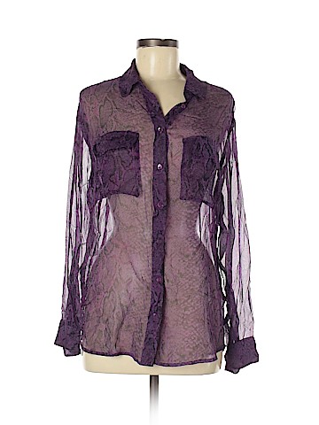 Equipment Long Sleeve Silk Top (view 1)