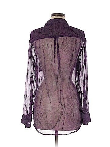 Equipment Long Sleeve Silk Top (view 2)