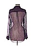 Equipment 100% Silk Purple Long Sleeve Silk Top Size M - photo 2