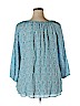 Fred David Blue 3/4 Sleeve Blouse Size 2X - photo 2
