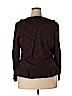 Coldwater Creek Brown Long Sleeve Blouse Size 2X - photo 2