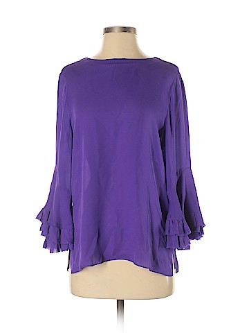Kobi Halperin Long Sleeve Silk Top (view 1)