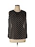 Cynthia Rowley TJX 100% Polyester Gray Sleeveless Blouse Size XL - photo 1