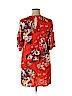 H&M 100% Viscose Orange Casual Dress Size 14 - photo 2