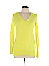 J. Crew Collection 100% Cashmere Yellow Cashmere Pullover Sweater Size L - photo 1