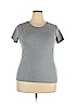 Danskin Now Gray Short Sleeve T-Shirt Size XXL - photo 1