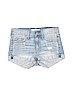 Hollister 100% Cotton Blue Denim Shorts Size 0 - photo 1