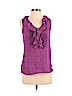 Banana Republic 100% Polyester Purple Sleeveless Blouse Size 0 (petite) - photo 1