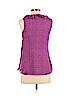 Banana Republic 100% Polyester Purple Sleeveless Blouse Size 0 (petite) - photo 2