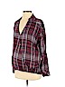Jessica Simpson Maternity 100% Rayon Burgundy Long Sleeve Top Size S - photo 1
