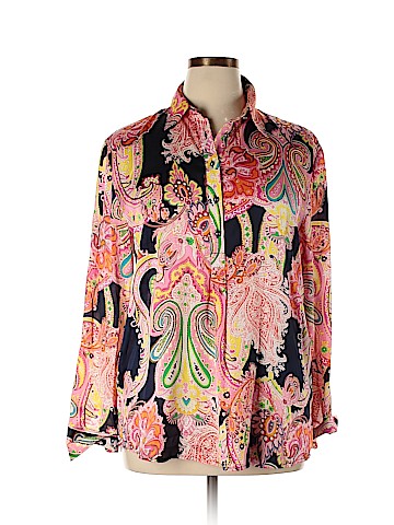 Lauren by Ralph Lauren Long Sleeve Button-Down Shirt (view 1)