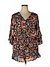 Belle + Sky 100% Polyester Orange Romper Size XXL - photo 1